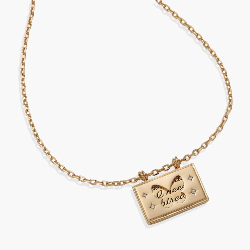 Butterfly Opening And Closing Confession Necklace