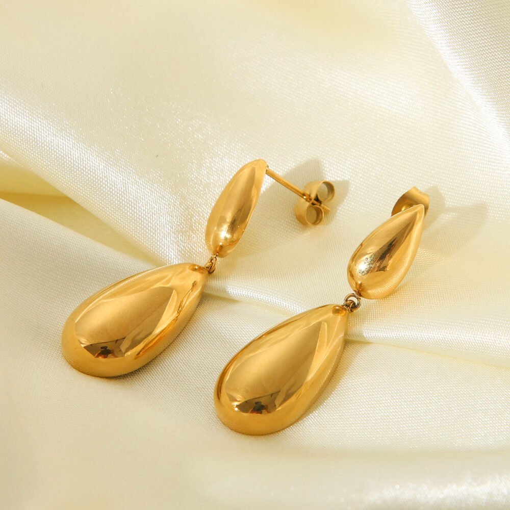 Water Drop Drop Shaped Earrings - Image 4