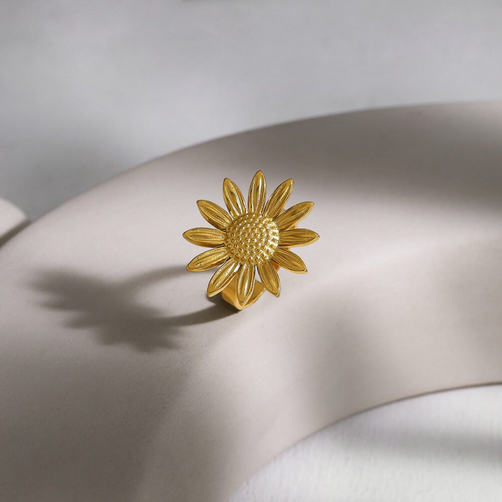 Flower Ring Open Ring - Image 3
