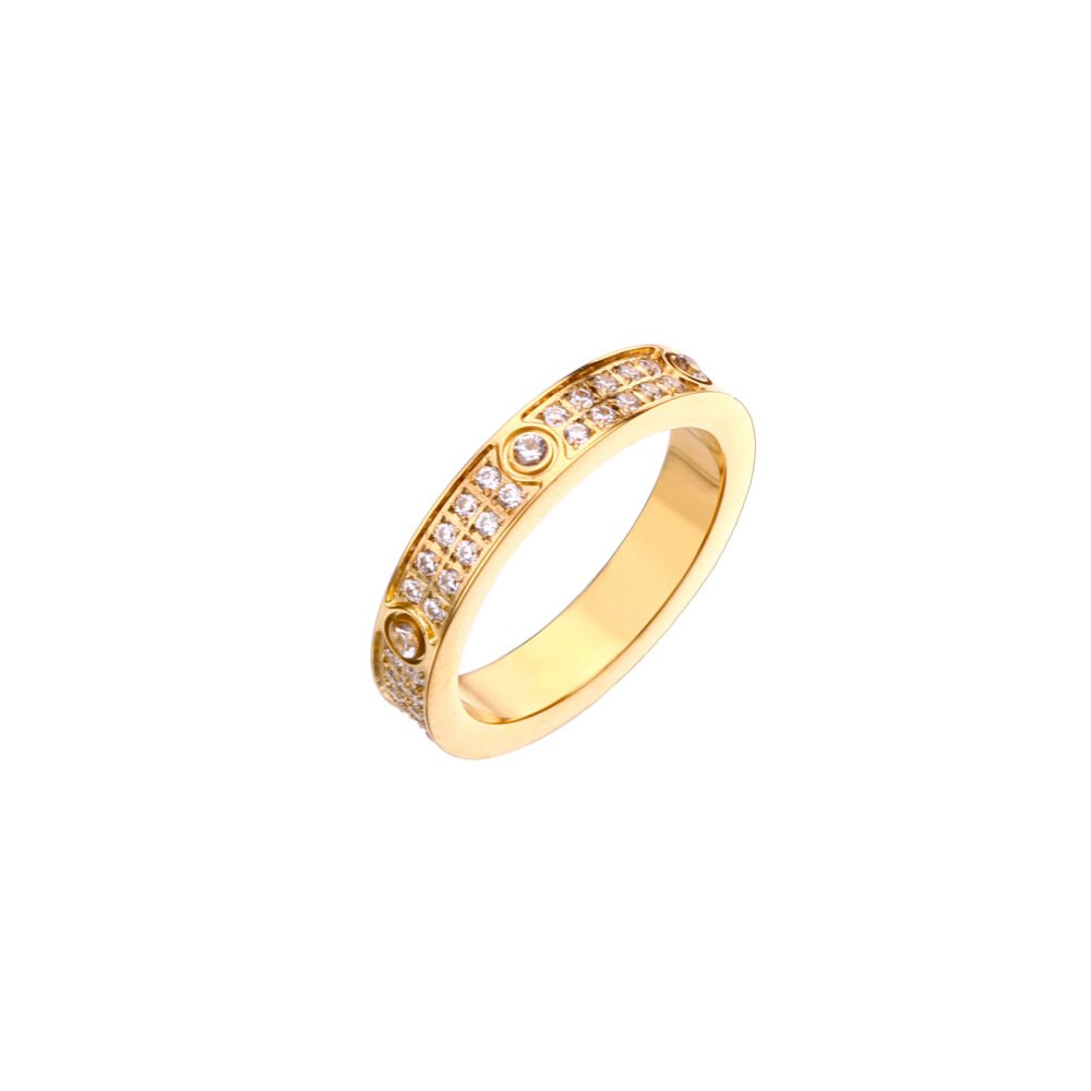 Stainless Steel With Diamonds And Full Of Stars Rings - Image 3