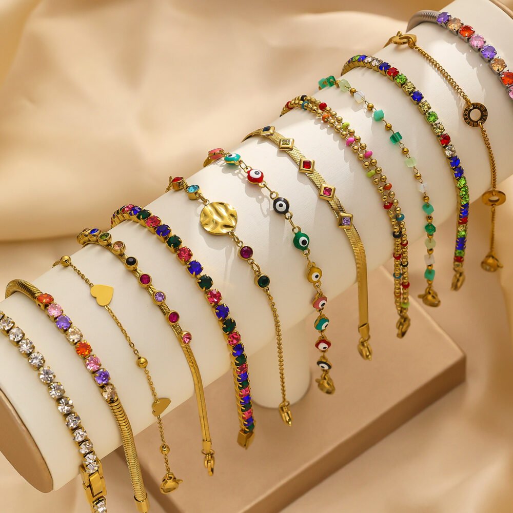 Devil'S Eye Bohemian Colored Zircon Bracelets