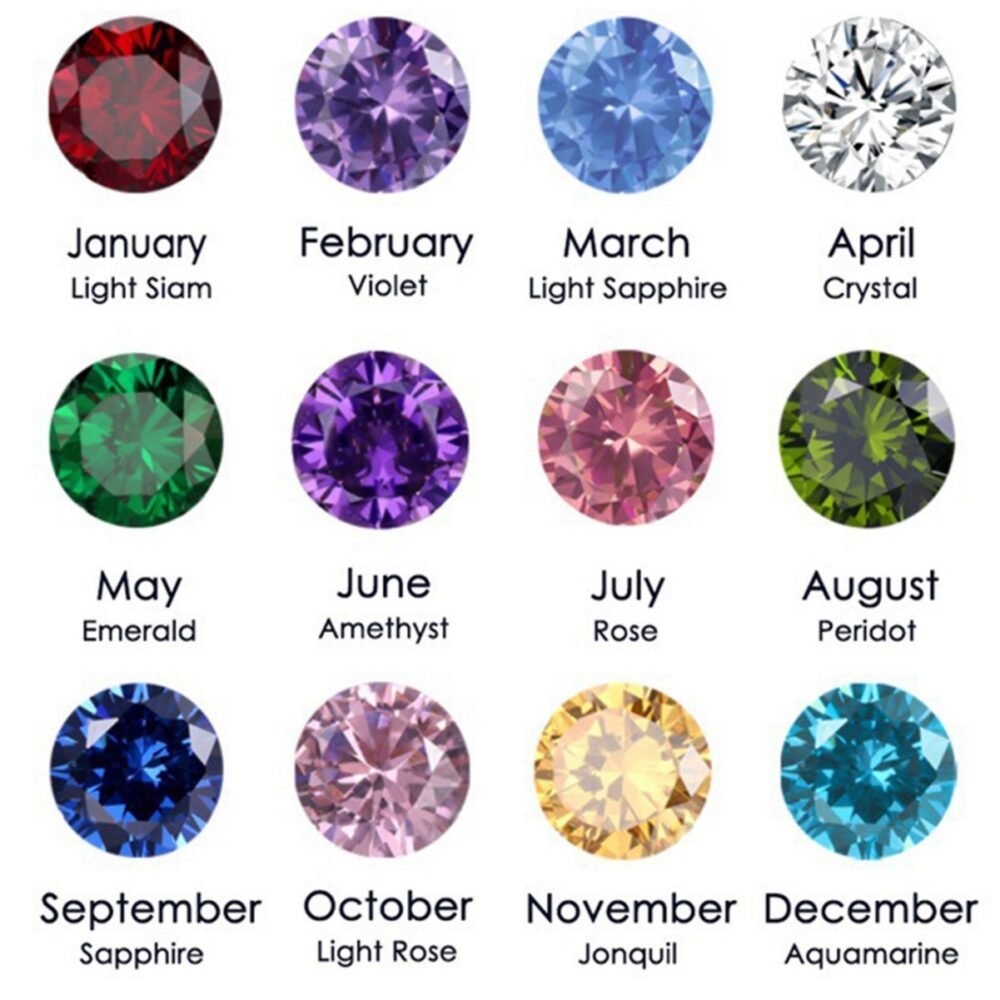 December Birthstone Flower Color Rhinestone Round Earrings - Image 2