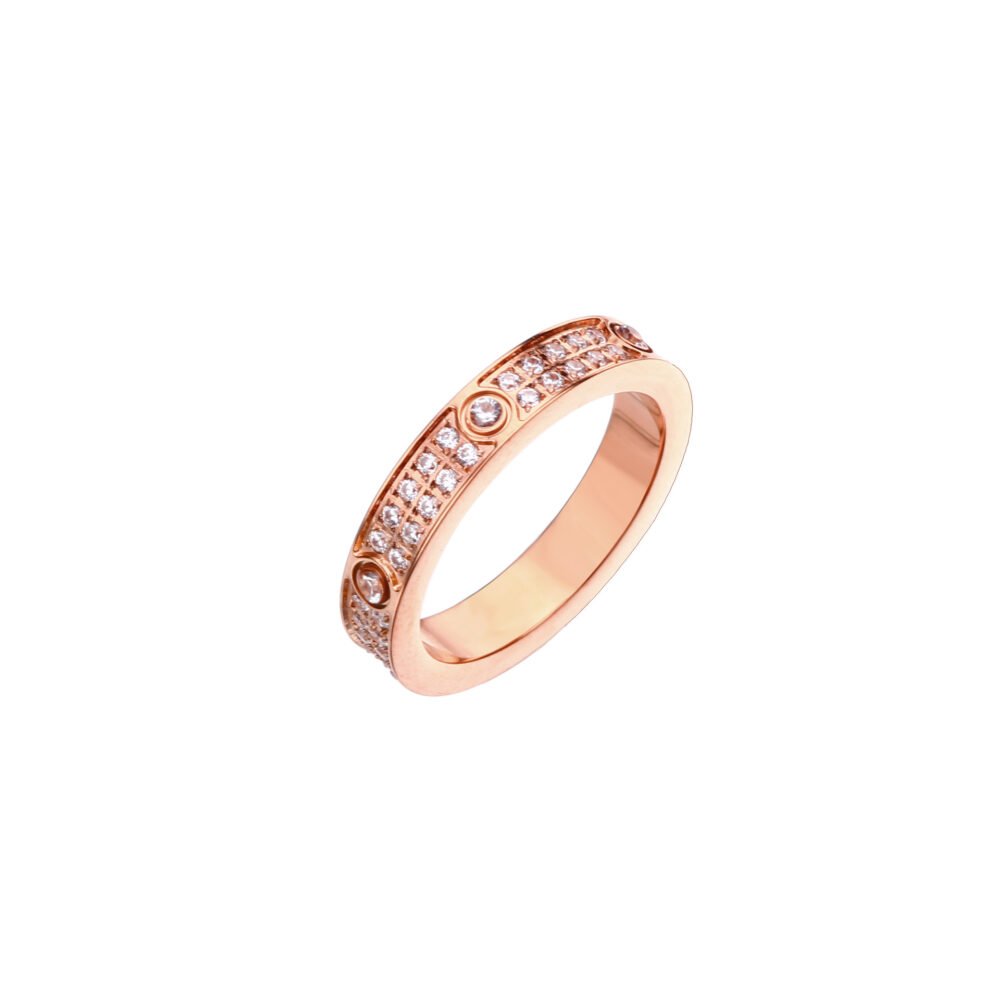 Stainless Steel With Diamonds And Full Of Stars Rings - Image 5
