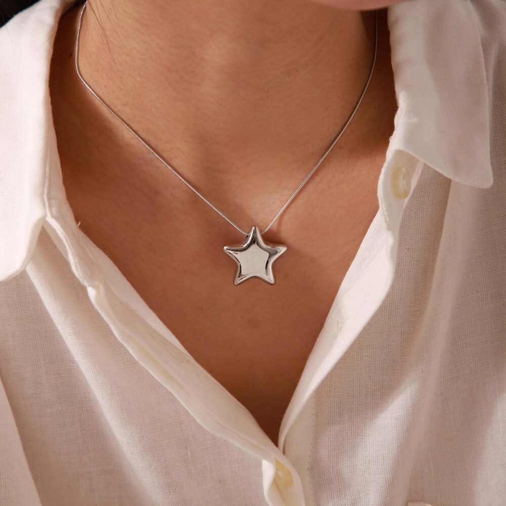 Stainless Steel Star Jewelry Set - Image 4