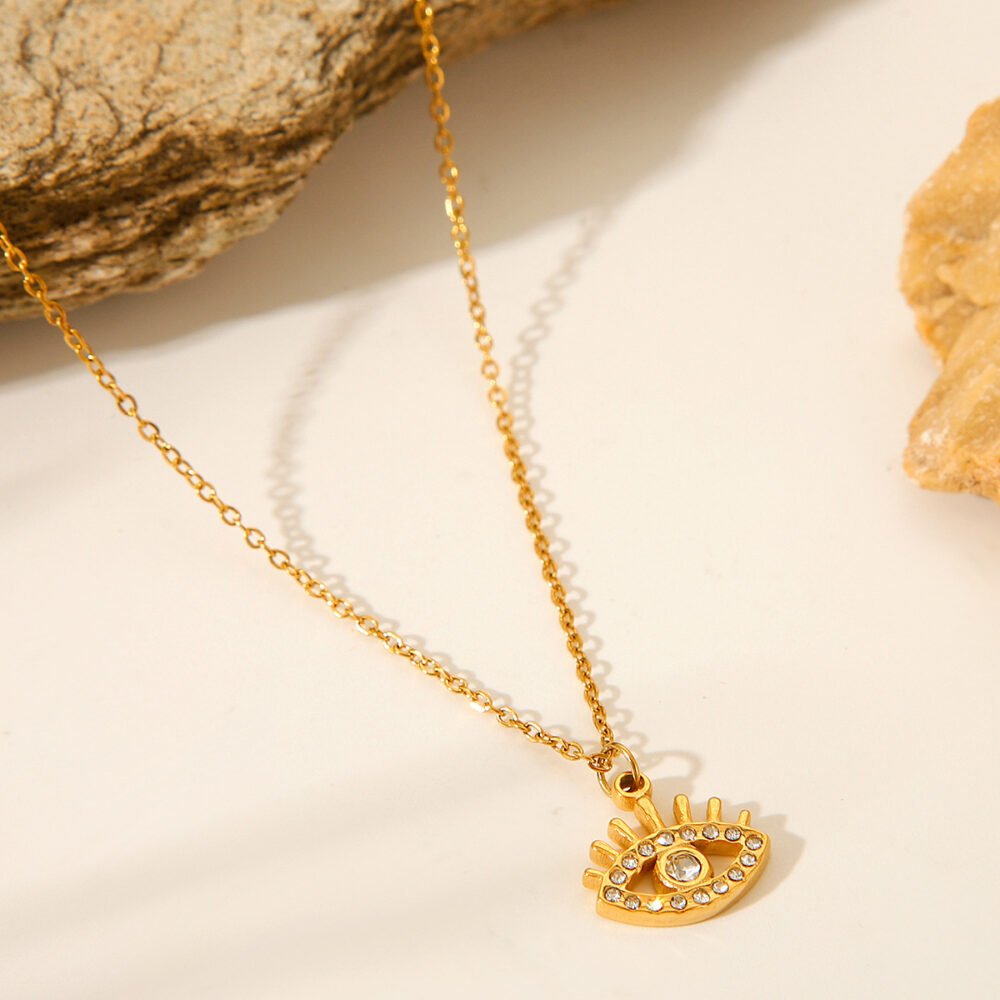 Stainless Steel Devil'S Eye Necklace - Image 3