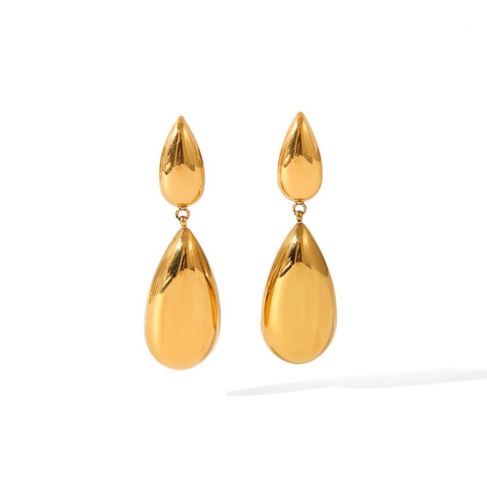 Water Drop Drop Shaped Earrings - Image 5