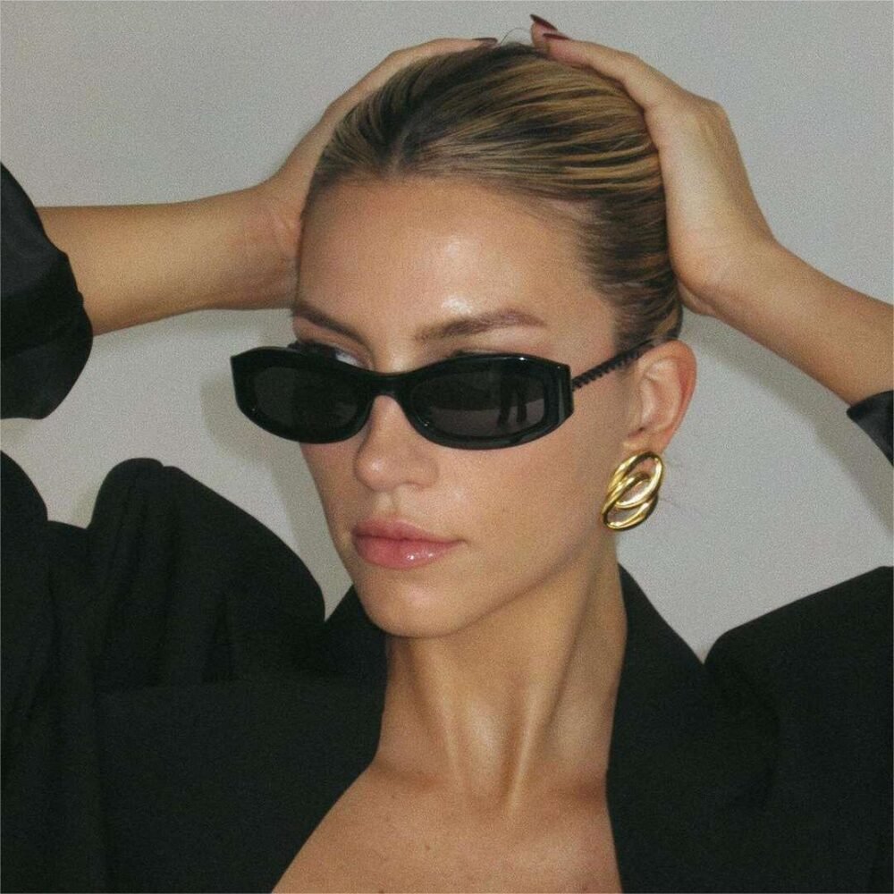 Stainless Steel O-Shaped Double Ring Earrings - Image 3