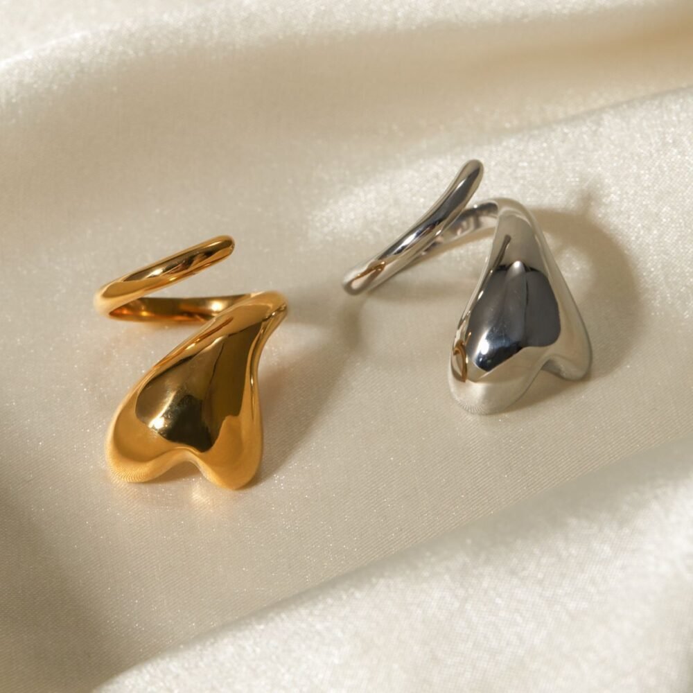 18k gold love wrapped open ring gentleman - Image 3