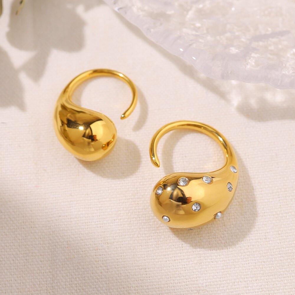 Water Drop Stainless Steel Ring - Image 3
