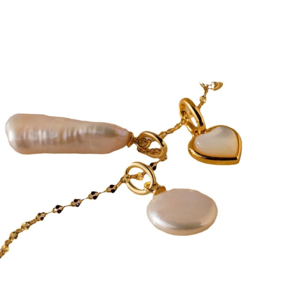 Pearl Love Necklace Dopamine Paired With Pendant Diy Accessories - Image 5