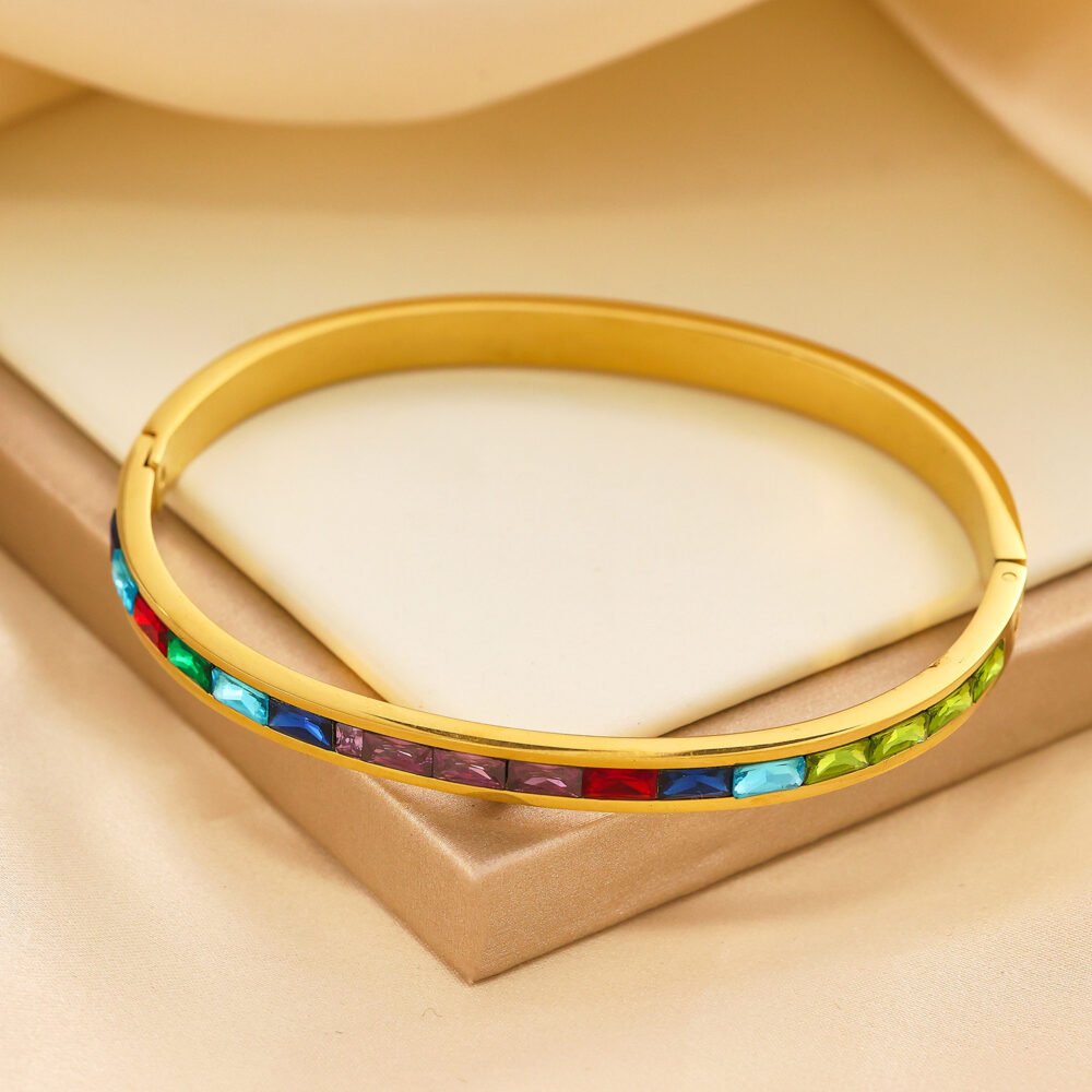Colored Zircon Bangles - Image 2