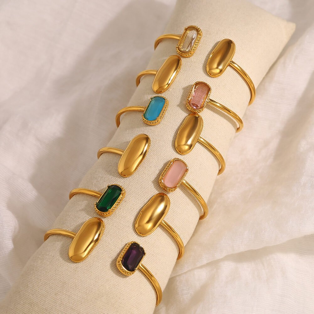Colored Zircon Bangle - Image 3