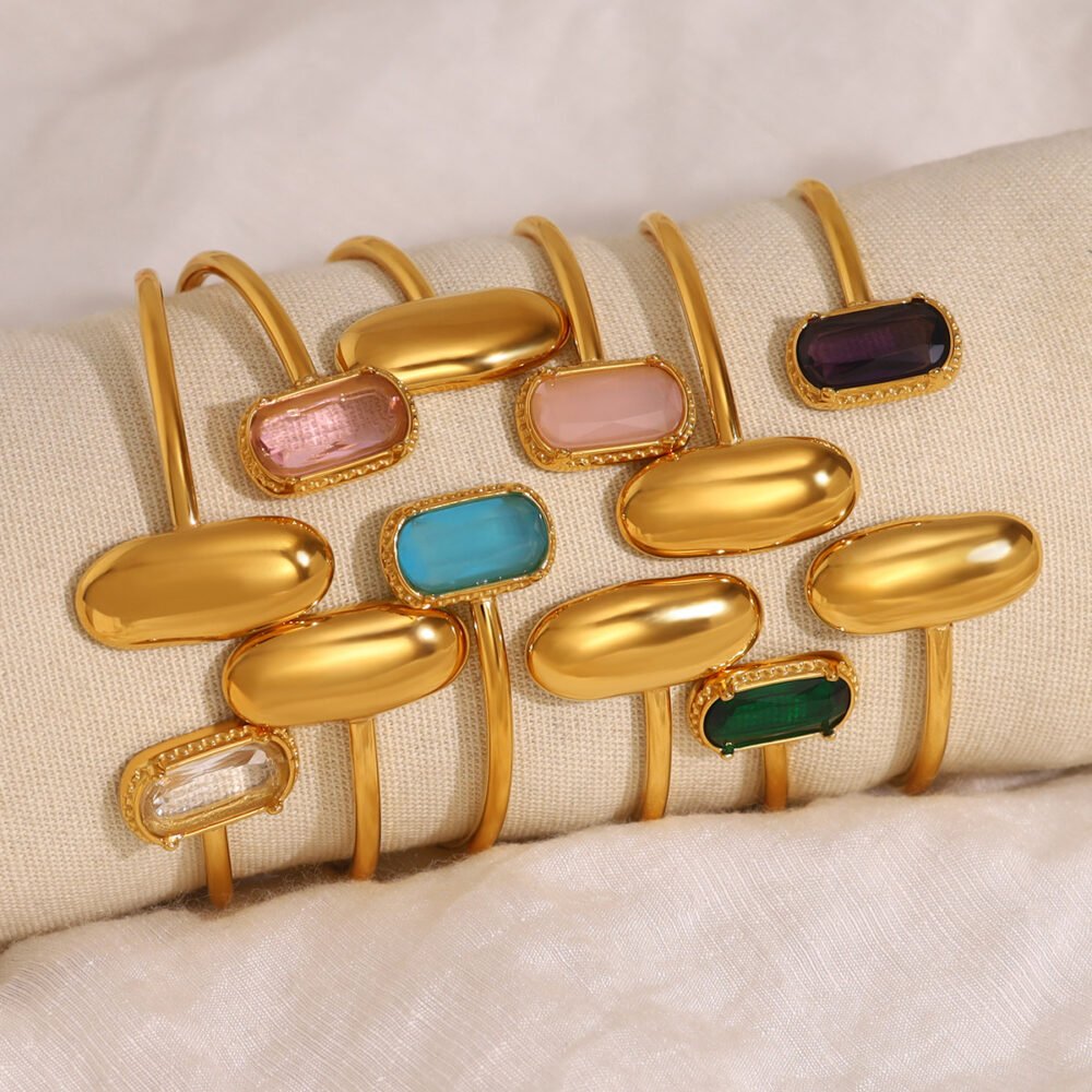 Colored Zircon Bangle - Image 2