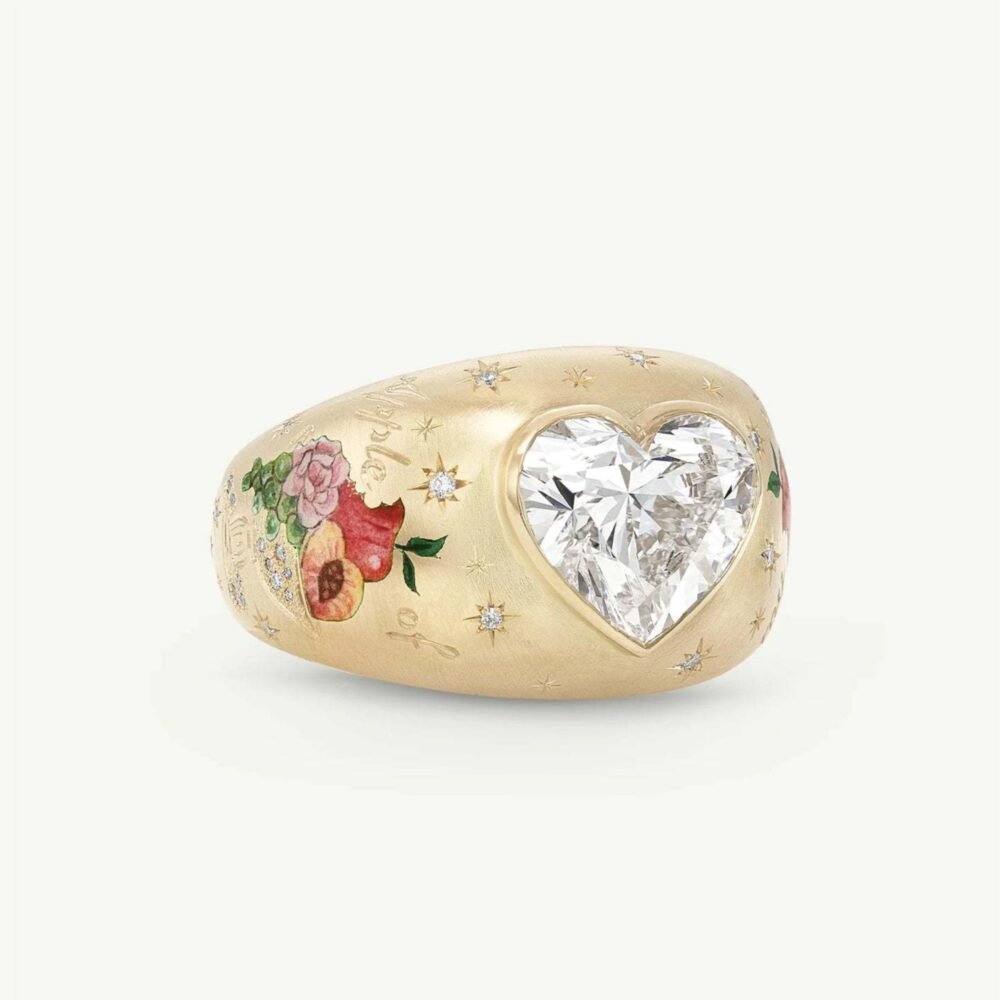 Love Marine Zirconium Painted Ring - Image 5