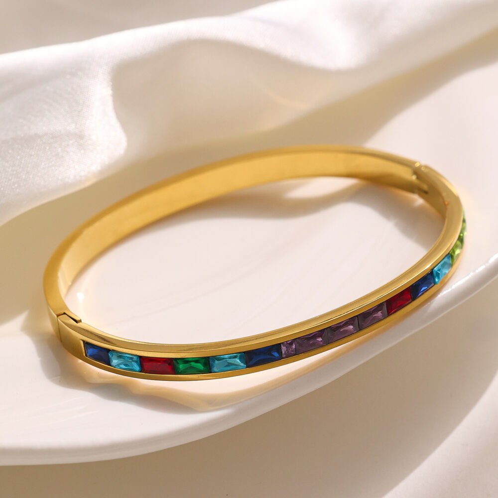 Colored Zircon Bangles - Image 3