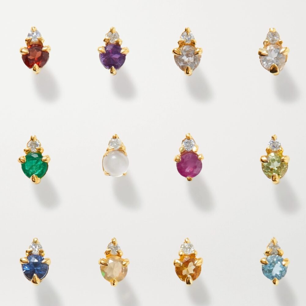 Twelve Birthday Stone Birthstone Earrings - Image 5