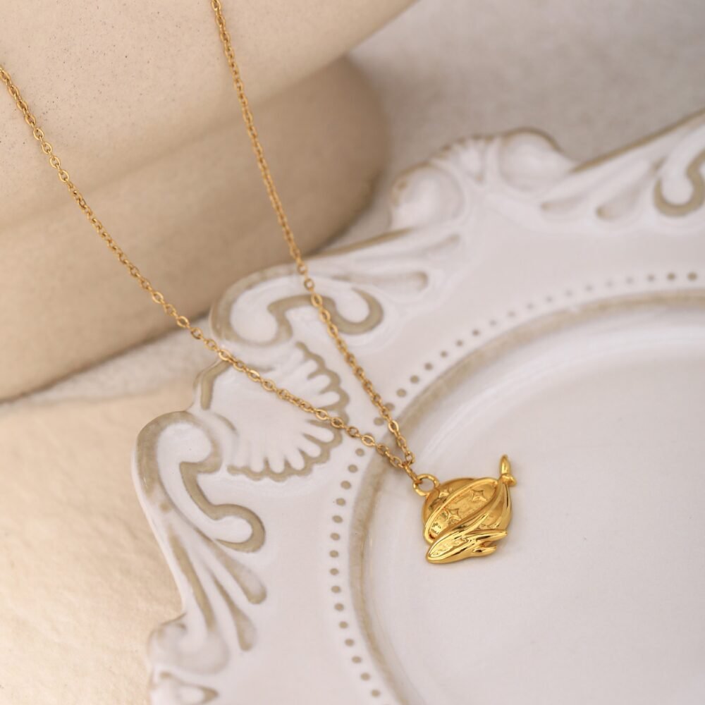 Sun And Moon Whale Necklace - Image 3