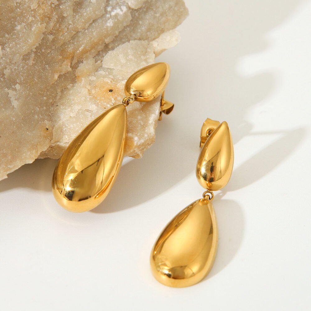 Water Drop Drop Shaped Earrings