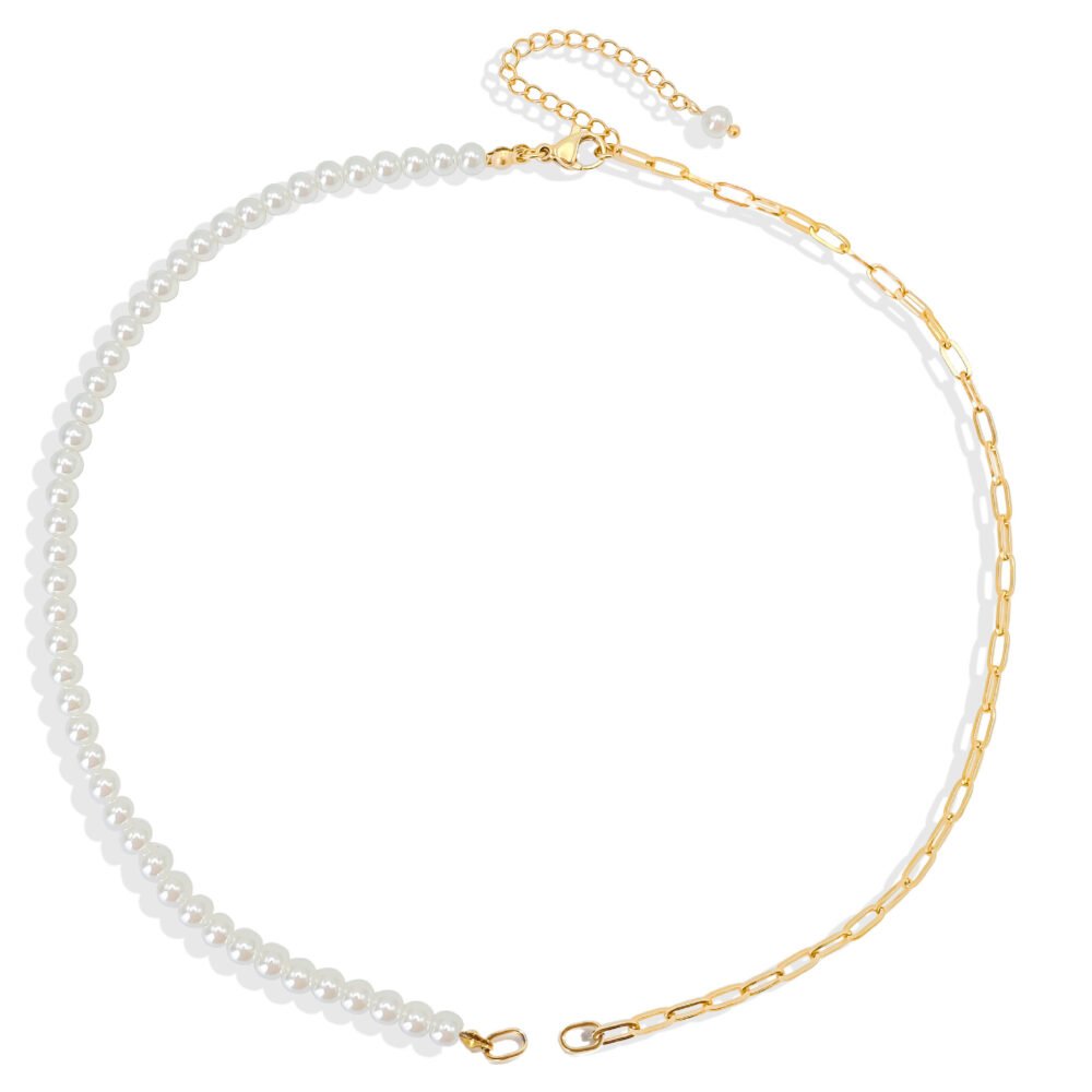 Necklace imitation pearl chain splicing clavicle chain - Image 5