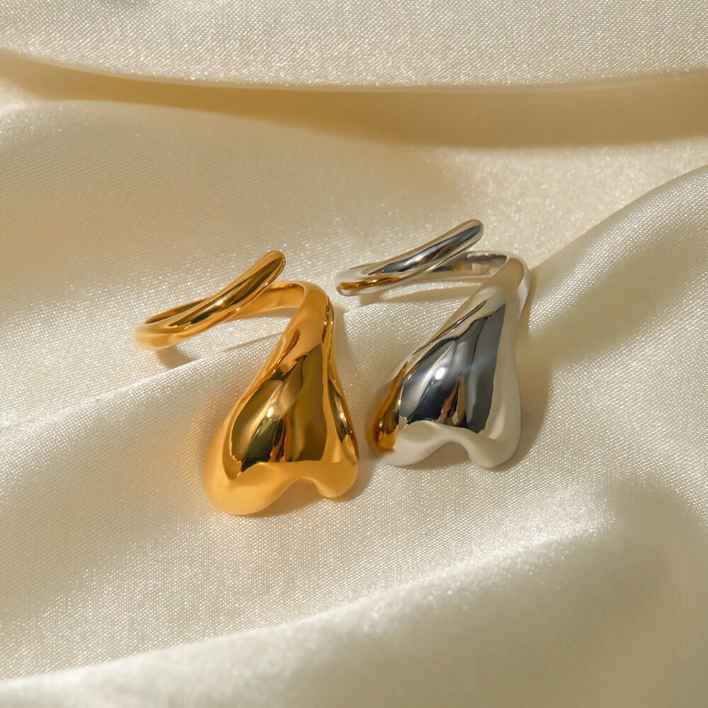 18k gold love wrapped open ring gentleman - Image 2