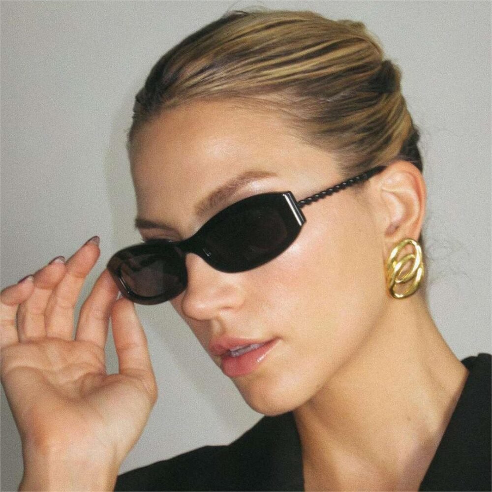 Stainless Steel O-Shaped Double Ring Earrings - Image 2