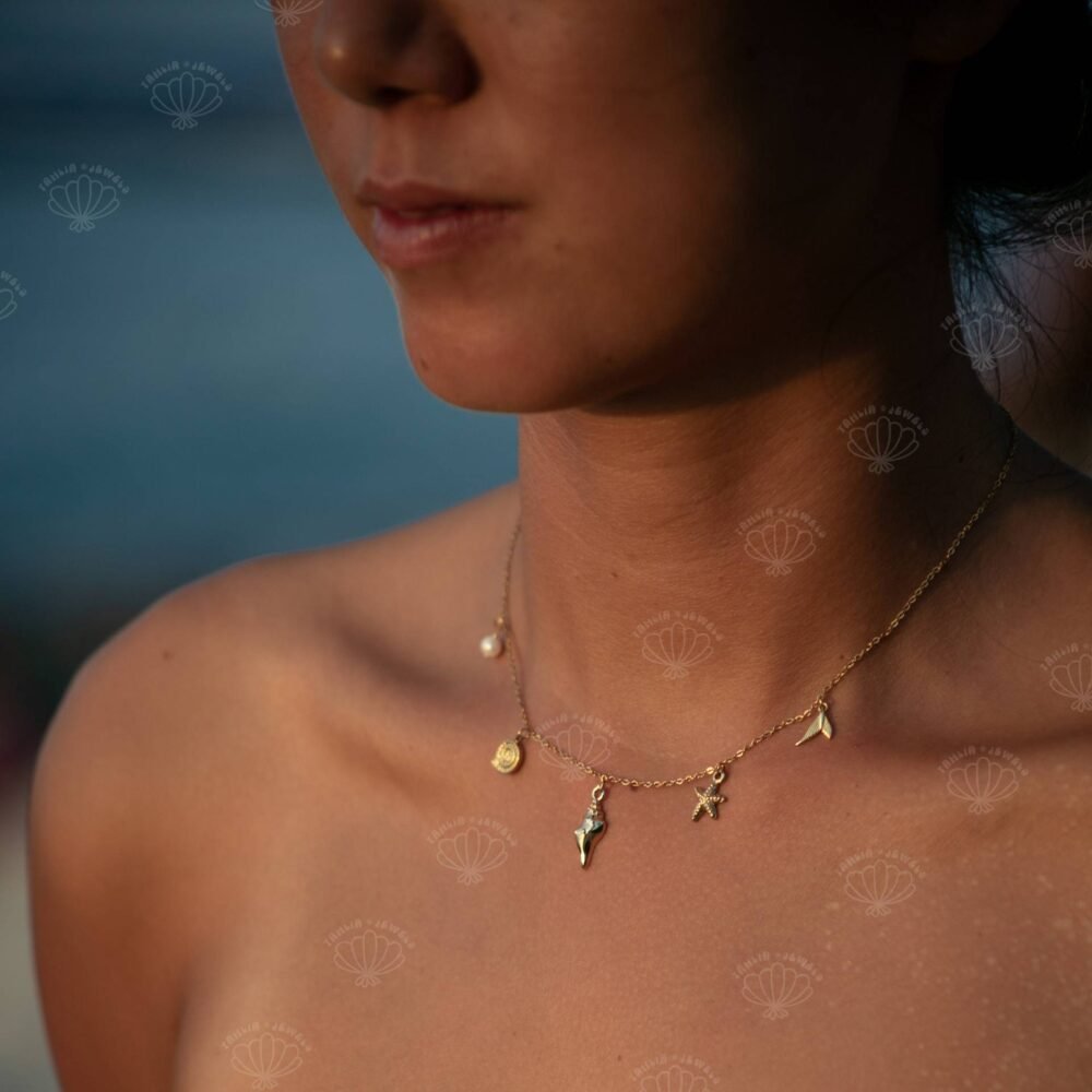 Boho Ocean Starfish Pendant Necklace - Image 2