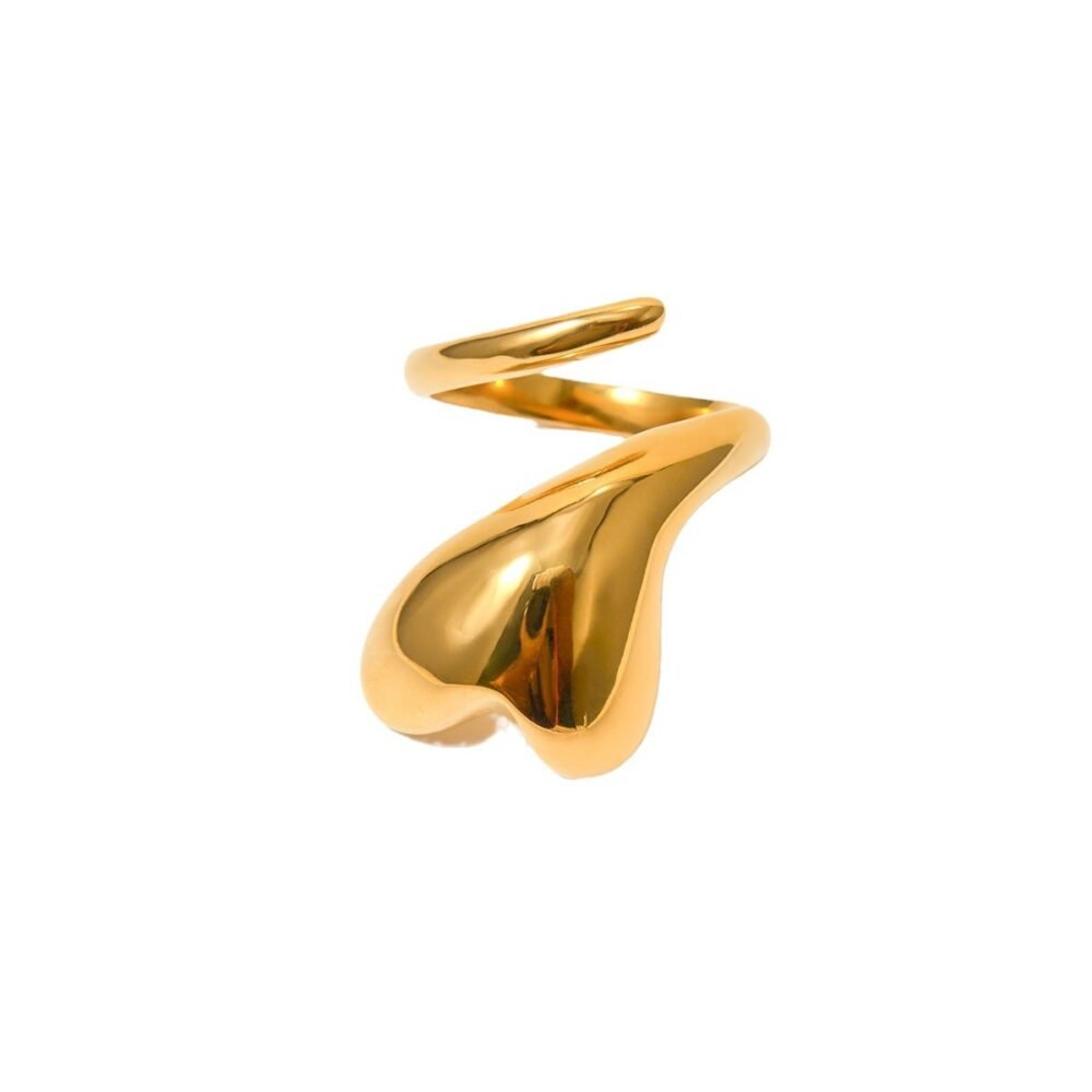 18k gold love wrapped open ring gentleman - Image 5