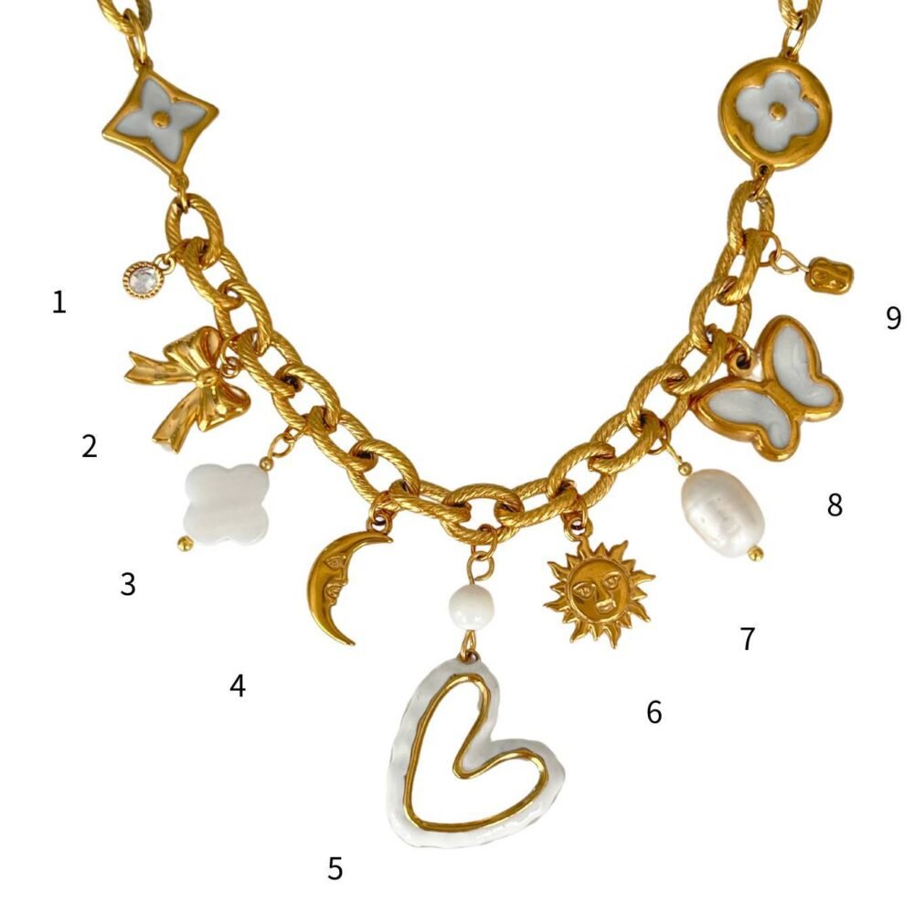 Sun And Moon Pearl Love Diy Pendant - Image 4