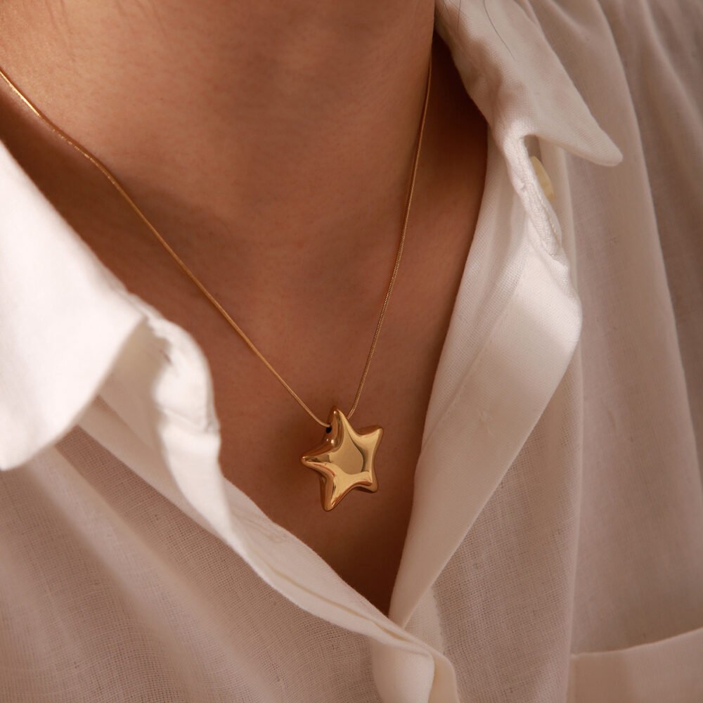 Stainless Steel Star Jewelry Set - Image 2