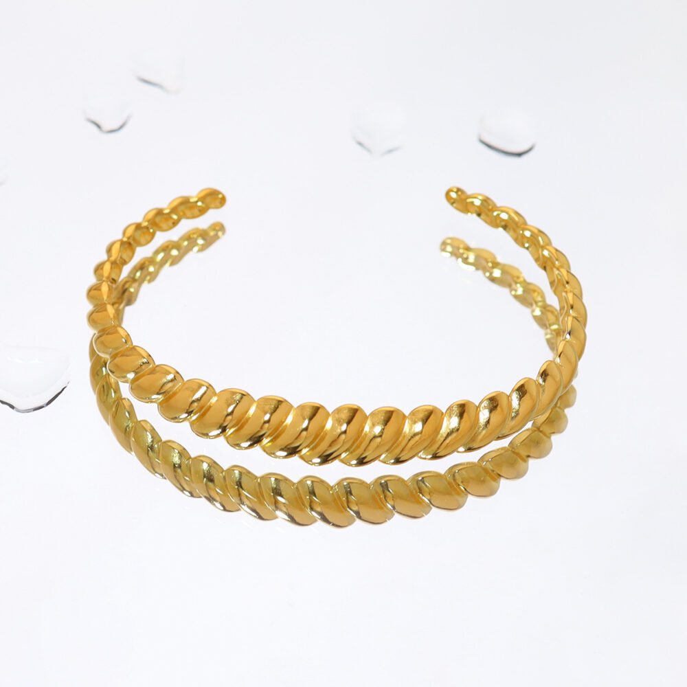 Twisted Plain Bangles