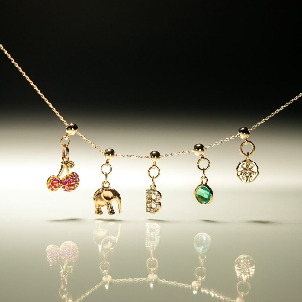 Diy Glue Bead Pendant Zircon Necklace - Image 2