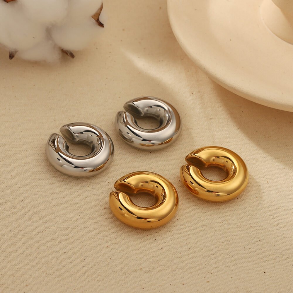 Fat C-Shaped Stainless Steel Popular Ear cuffs - Image 3