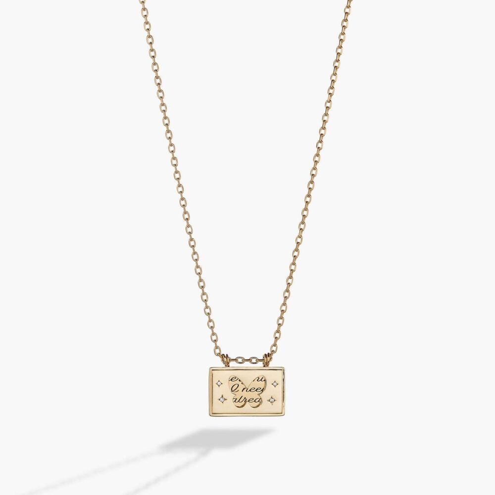 Butterfly Opening And Closing Confession Necklace - Image 3