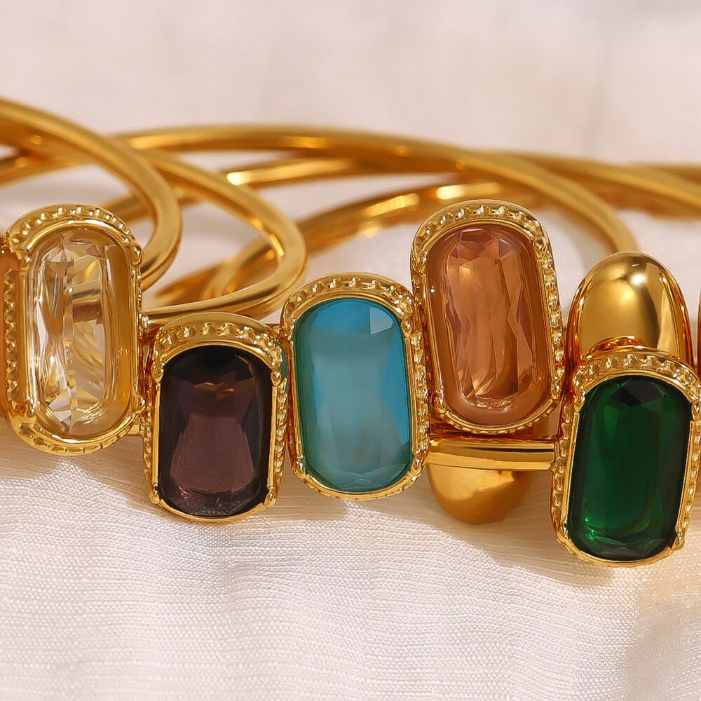 Colored Zircon Bangle - Image 4