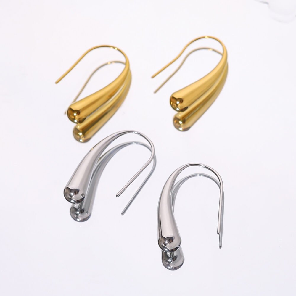 Small Water Drop Earrings - Image 3