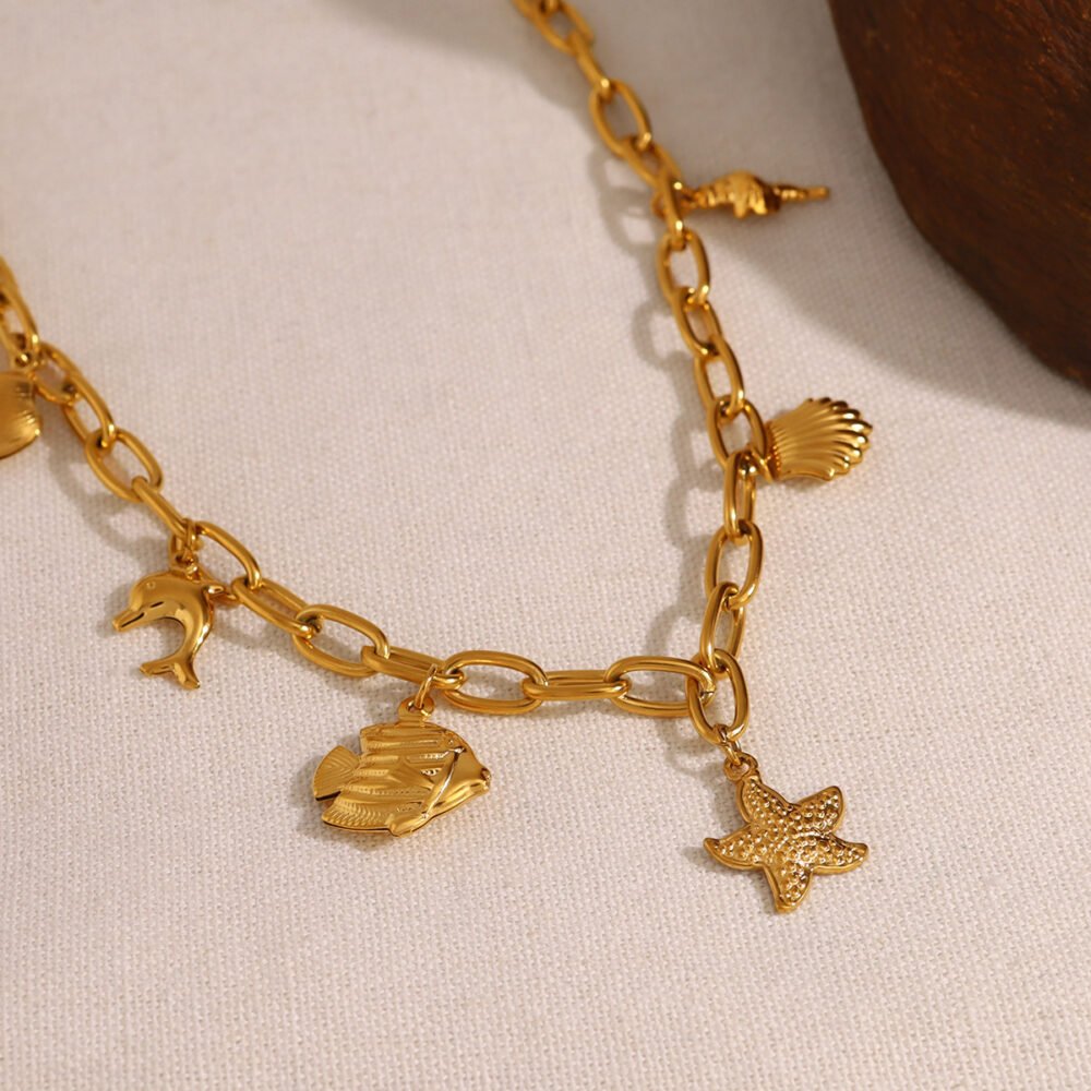 Ocean Furnace Starfish Shell Necklace - Image 3