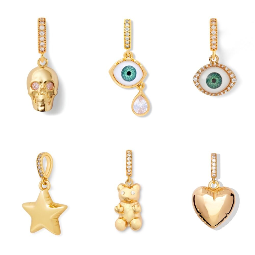 Love Skeleton Demon Eye Diy Pendant