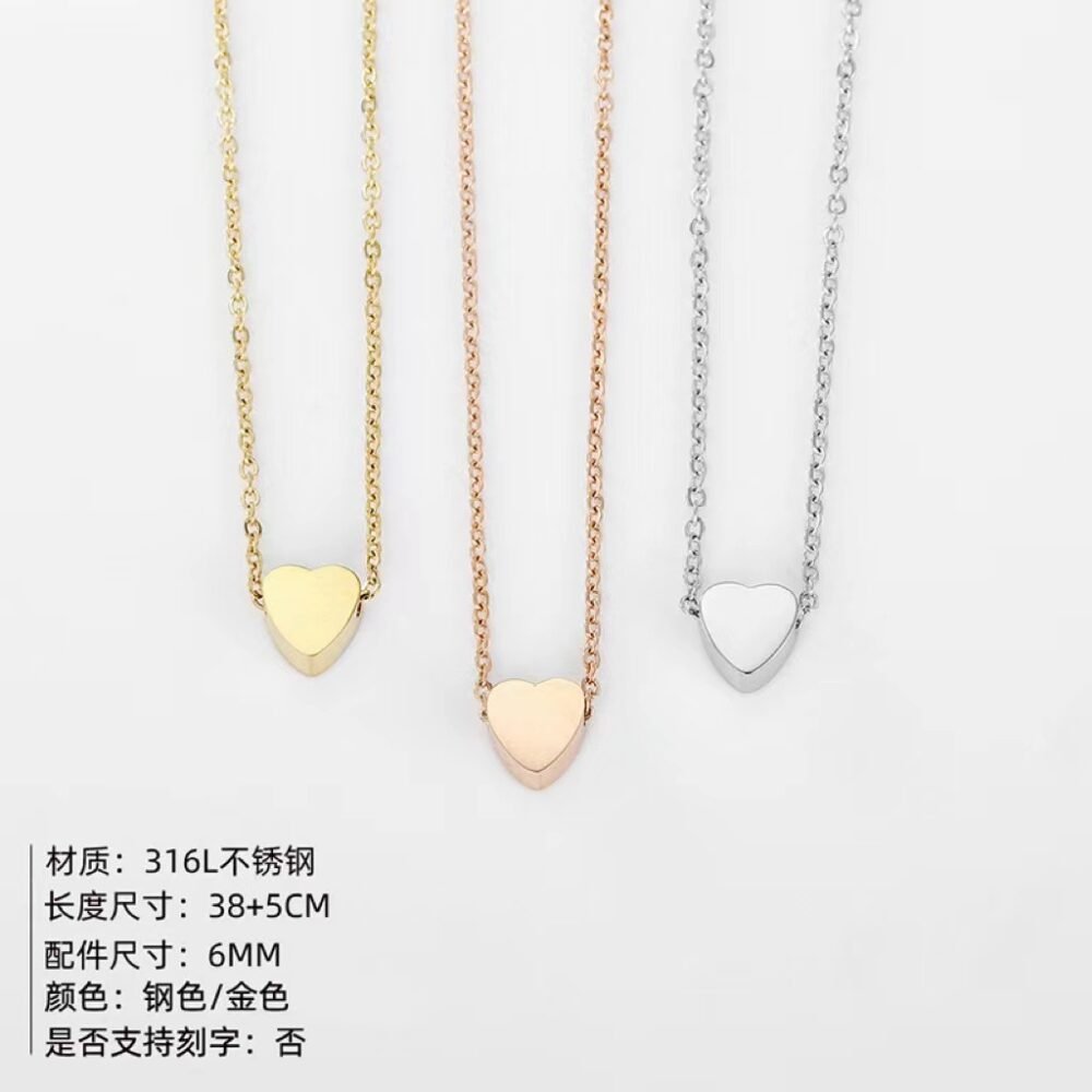 Love Necklace short clavicle chain Necklace - Image 2