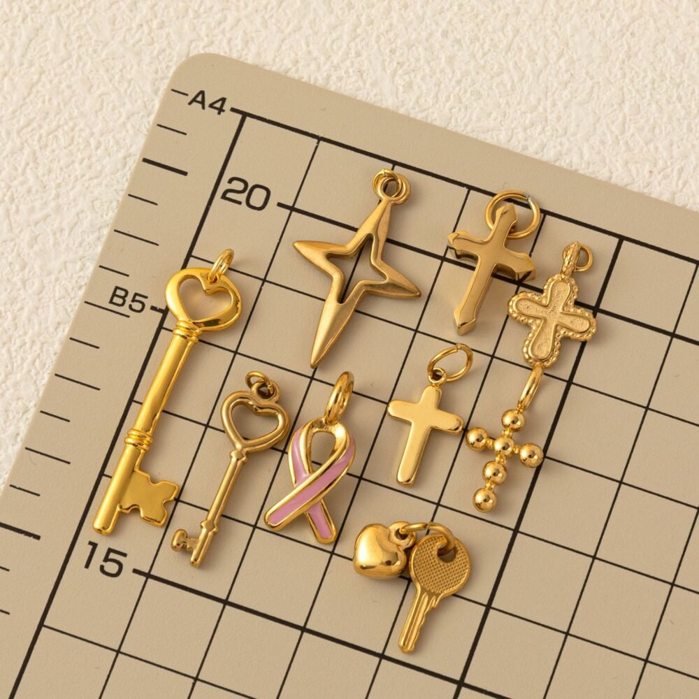 Diy Basic Living Chain Collection Key Love Cross Pendant - Image 2