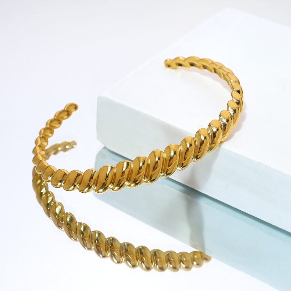 Twisted Plain Bangles - Image 3