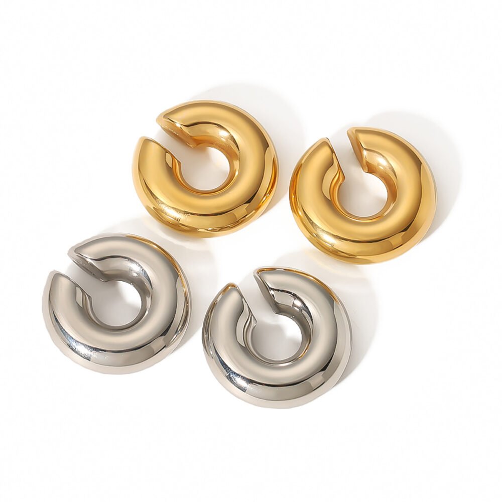 Fat C-Shaped Stainless Steel Popular Ear cuffs - Image 5