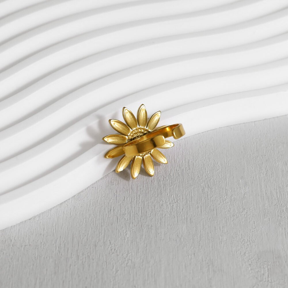 Flower Ring Open Ring - Image 4
