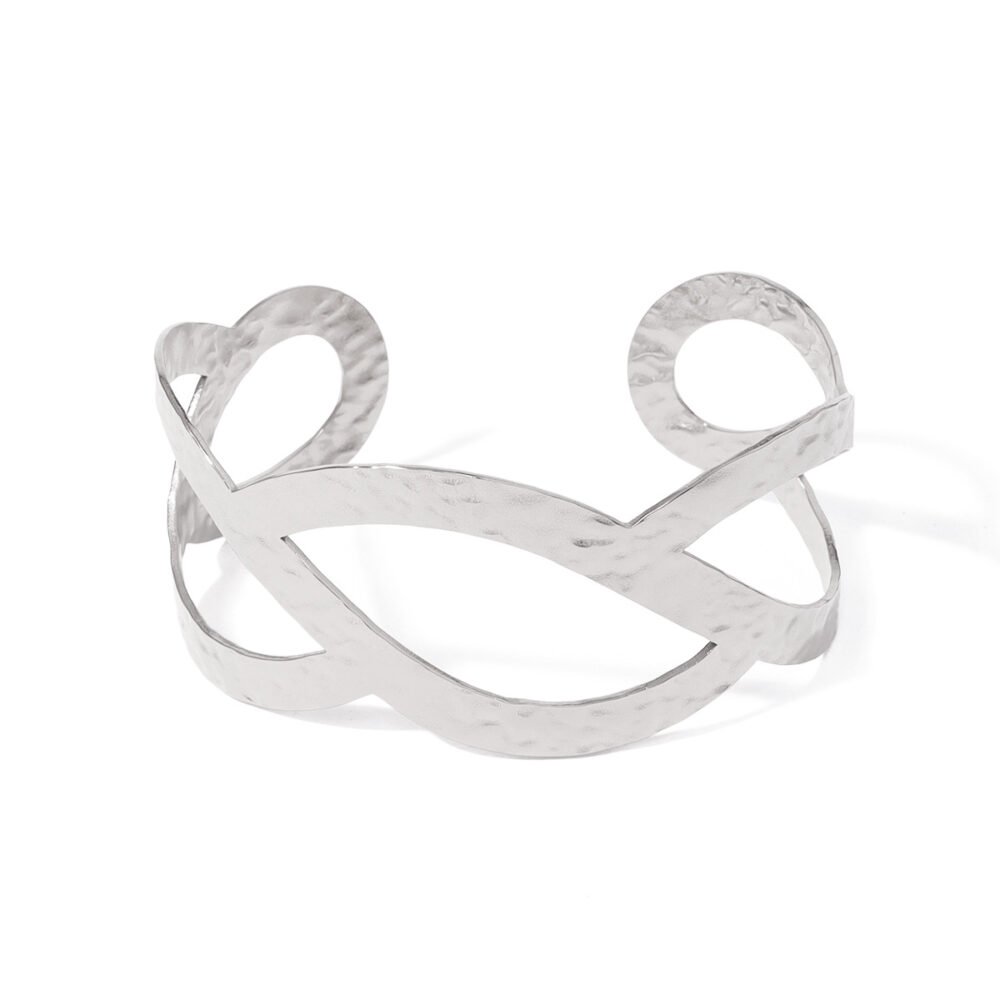 No Stainless Steel Irregular Hollow Winding Bracelet - Image 5