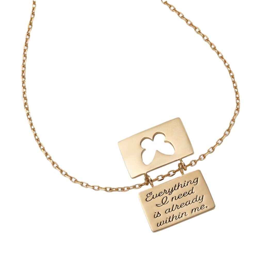 Butterfly Opening And Closing Confession Necklace - Image 5
