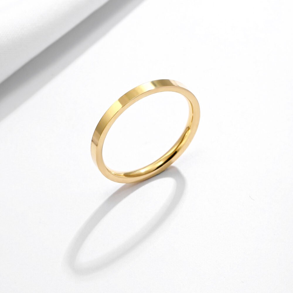 Plain Ring Couple Smooth Face Ring