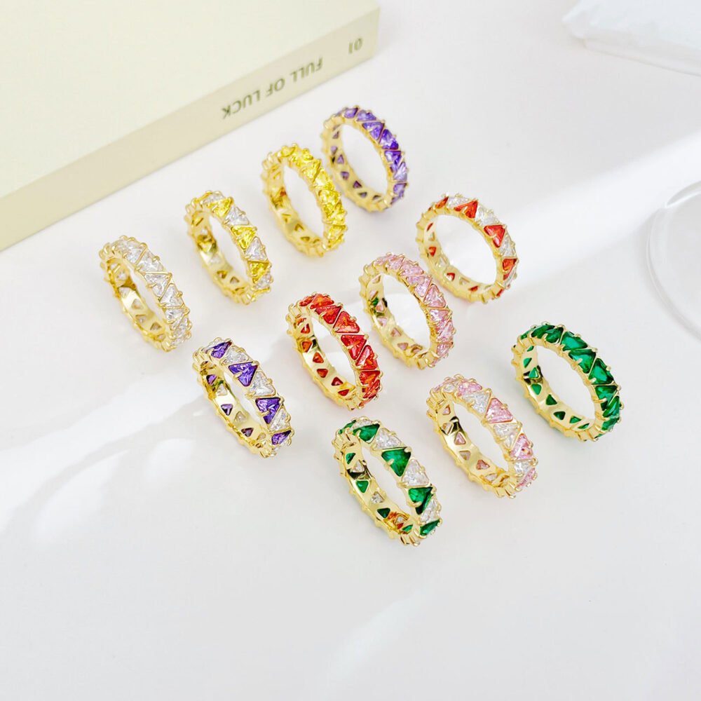 Diamond-Studded Heart-Shaped Zircon Ring - Image 4