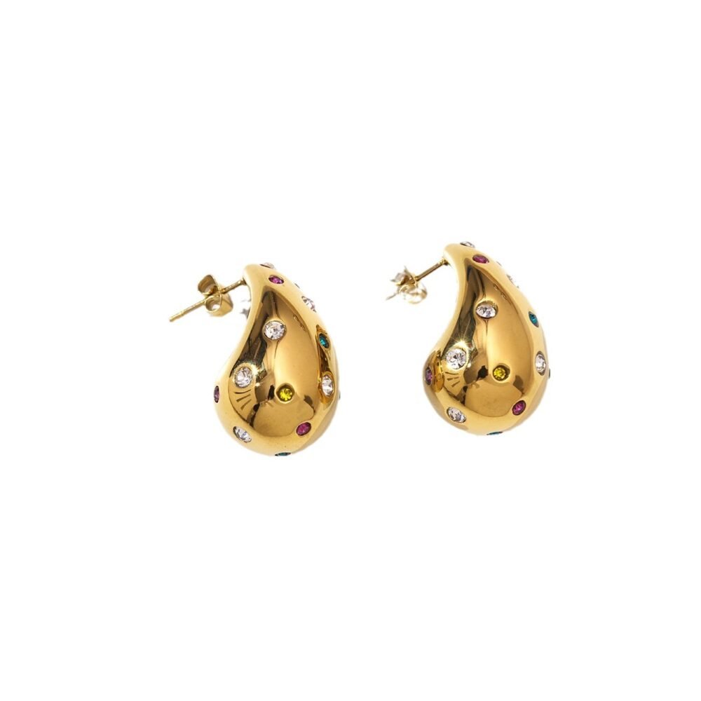 Inlaid With Water Drops Earrings - Image 5