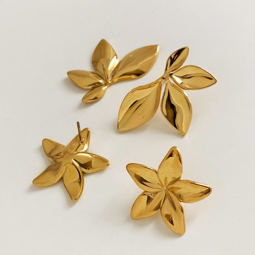 Leaf Flower Shape Earrings
