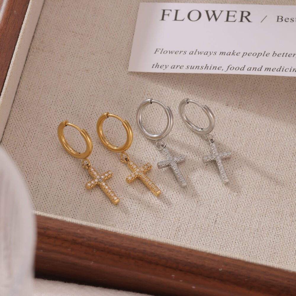 Cross Earrings - Image 4