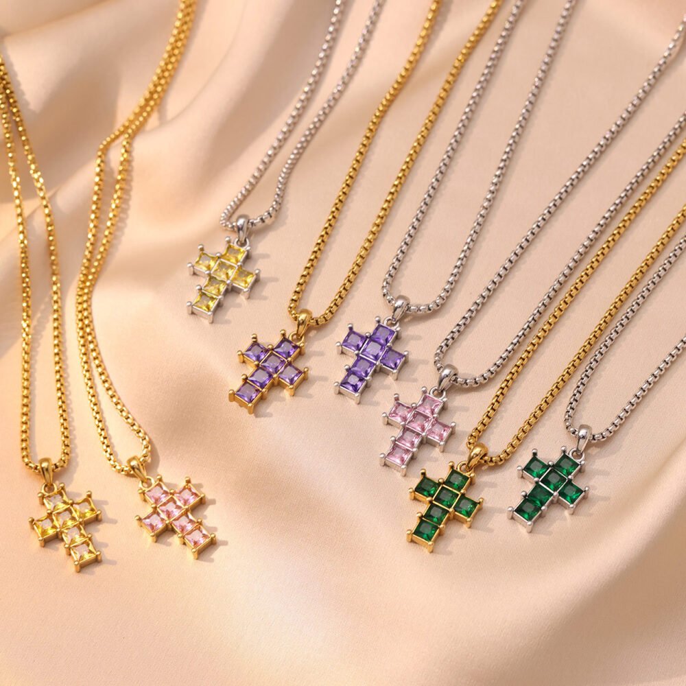 Cross Pattern Necklace - Image 2